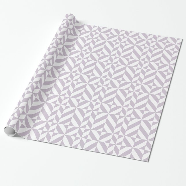 Papier Cadeau Motif de cube de pale Cool géométrique (Déroulé)