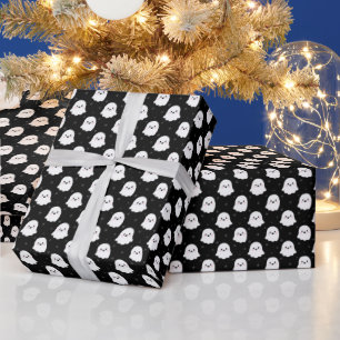 Papier Cadeau Motif de fantôme mignon – Création transparente po