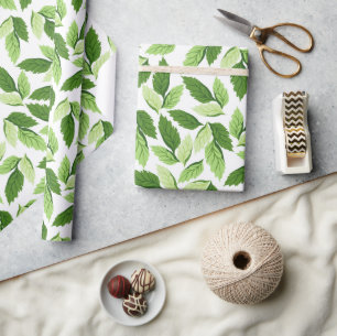 Papier Cadeau Motif De Feuilles, Motif Feuille, Feuilles Verts