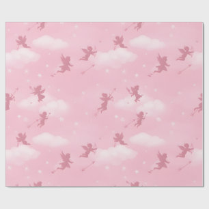 Papier Cadeau Motif de flèche romantique et de nuages