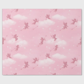 Papier Cadeau Motif de flèche romantique et de nuages