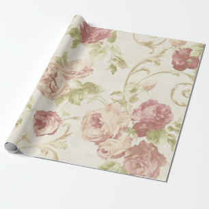 Papier Cadeau Motif de fleurs