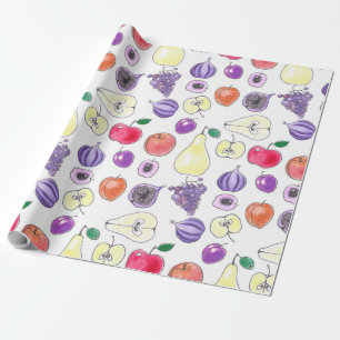 Papier Cadeau Motif de fruits