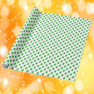 Papier Cadeau Motif de fruits vert pomme