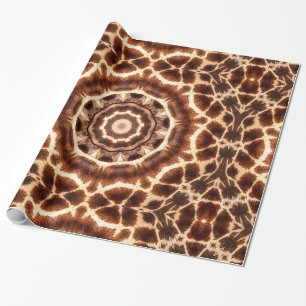 Papier Cadeau Motif de girafe_