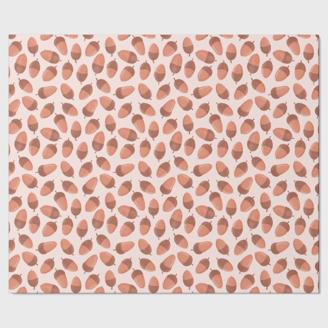 Papier Cadeau Motif de gland (Couture)