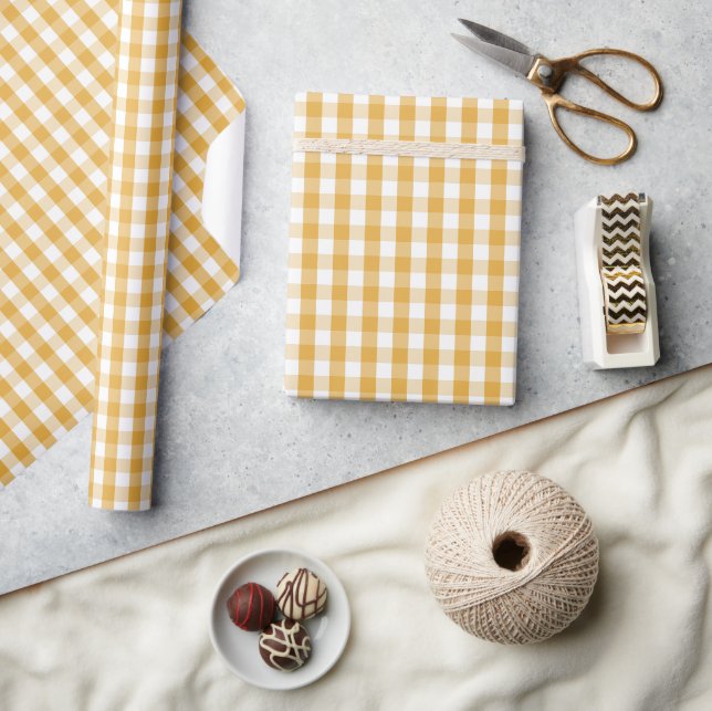 Papier Cadeau Motif de grille sombre élégant (Artisanat)
