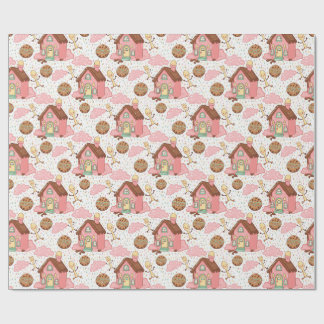 Papier Cadeau Motif de jardin doux