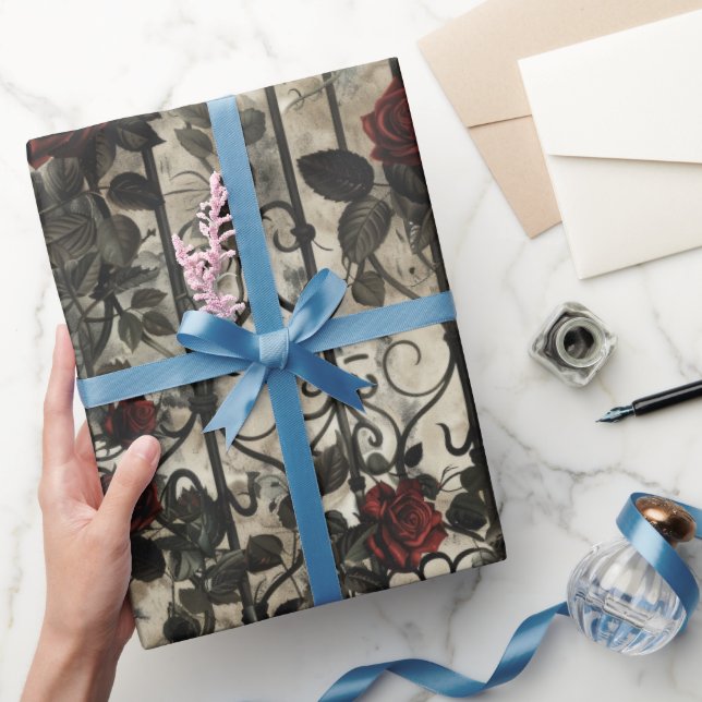 Papier Cadeau Motif de jardin gothique victorien (Cadeaux)