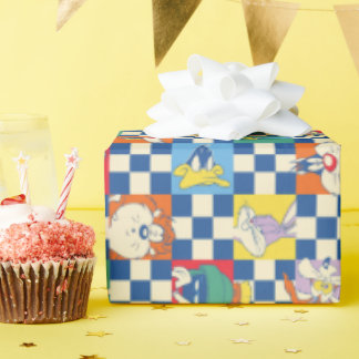 Papier Cadeau Motif de jeton couleur LOONEY TUNES™ Checker