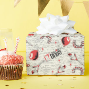 Papier Cadeau MOTIF de jouets pour enfants IT