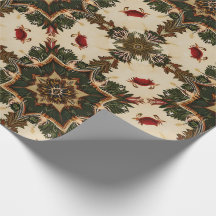 Motif de kaléidoscope de Noël gothique vintage