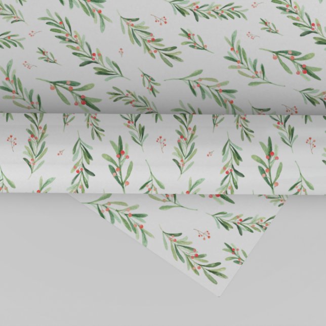 Papier Cadeau Motif de la couronne de Noël Holly (Créateur téléchargé)