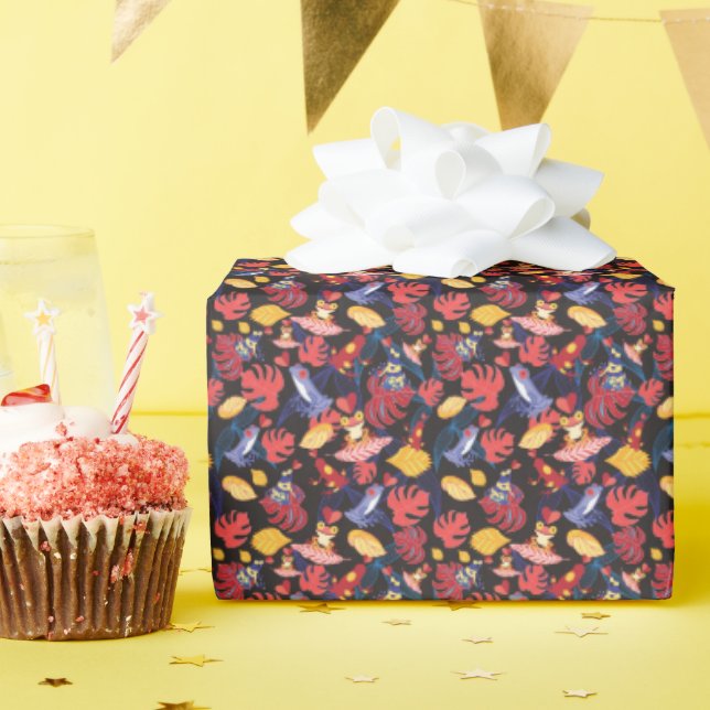 Papier Cadeau Motif De La Grenouille Amoureuse (Fête d'anniversaire)