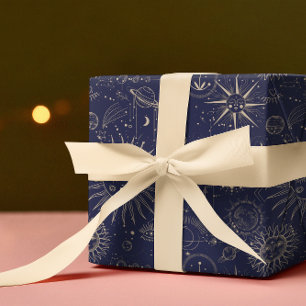 Papier Cadeau Motif de la marine d'astronomie céleste
