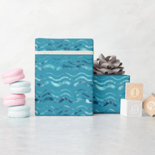 Papier Cadeau Motif de la mer bleue