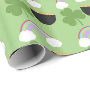 Papier Cadeau Motif de la Saint-Patrick