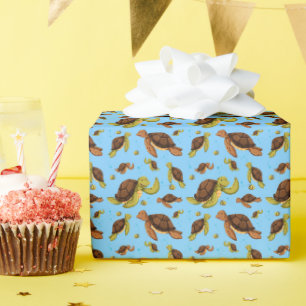 Papier Cadeau Motif de la tortue de mer