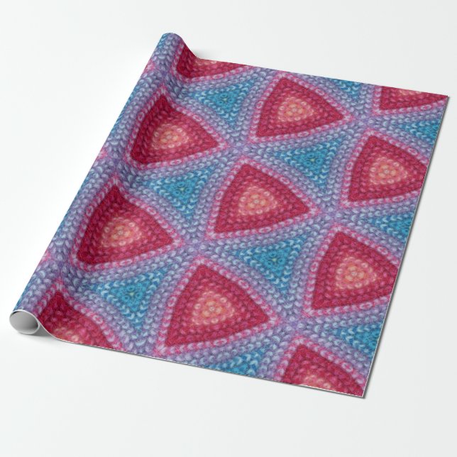 Papier Cadeau Motif de laine (Déroulé)