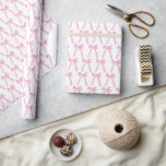 Papier Cadeau Motif de lignes de ruban rose<br><div class="desc">À l'origine dessinés à la main, ces arcs féminins et sucrés ne manqueront pas de les ravir. Ajoutez du charme et de l'élégance à vos cadeaux grâce à ce papier Motif à ruban rose. Doté d'un design adorable d'arcs roses délicats, ce papier d'emballage est parfait pour les baby showers, les...</div>