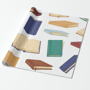 Papier Cadeau Motif de livre