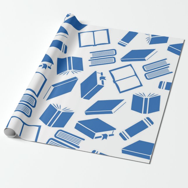Papier Cadeau Motif de livre (Déroulé)