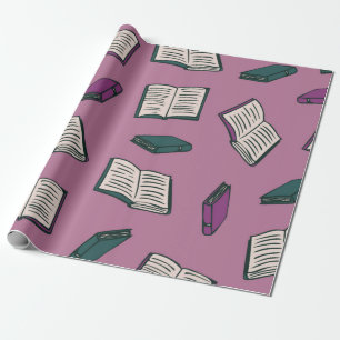 Papier Cadeau Motif de livre