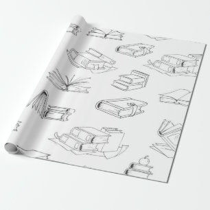 Papier Cadeau Motif de livre