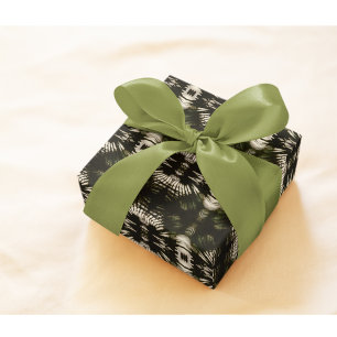 Papier Cadeau Motif de l'ombre de la feuille de palmier en vert