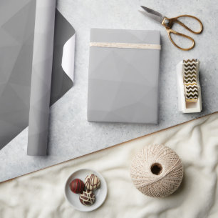 Papier Cadeau Motif de maille géométrique à dégradé gris