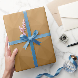 Papier Cadeau Motif de maille géométrique à dégradé marron