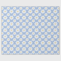 Motif de marguerite bleu blanc