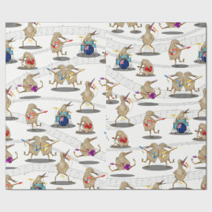 Papier Cadeau Motif de musique néo-zélandais