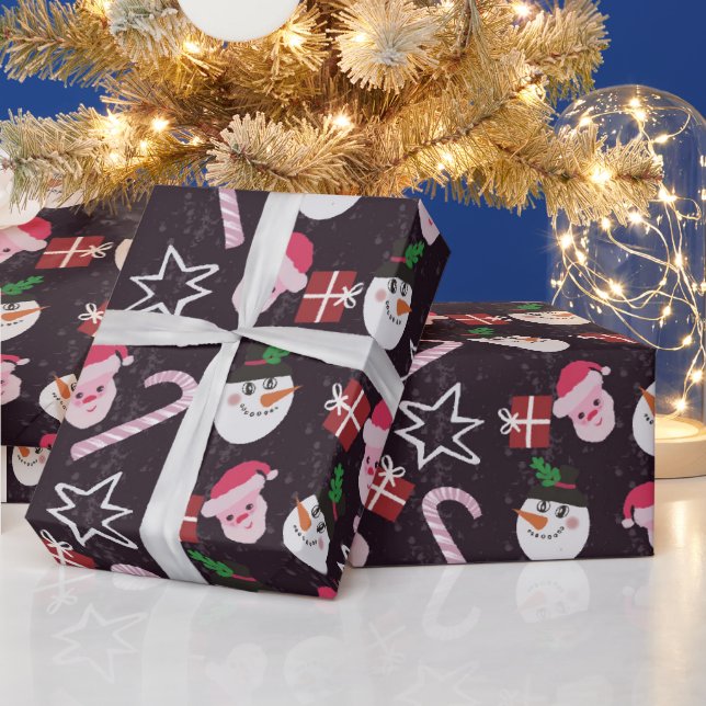 Papier Cadeau Motif de Noël (Vacances)