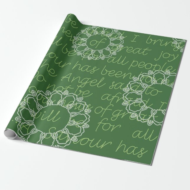 Papier Cadeau Motif de Noël  (Déroulé)