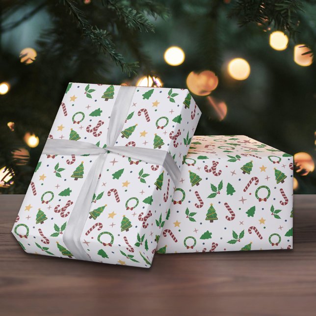 Papier Cadeau Motif de Noël (Christmas Pattern Wrapping Paper)
