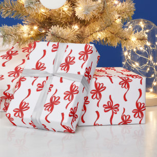 Papier Cadeau Motif de Noël de la bande de la boucle illustrée r