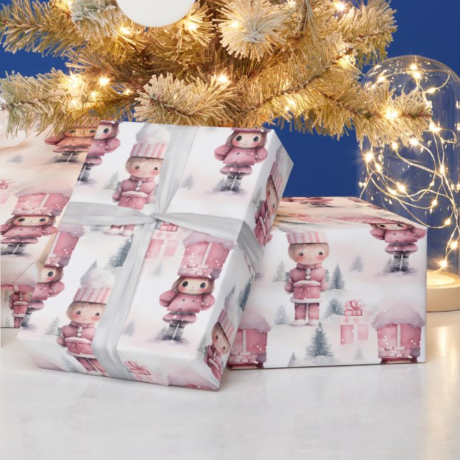 Papier Cadeau Motif de Noël de Nutcracker mignon (Vacances)
