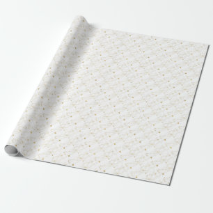 Papier Cadeau Motif de Noël d'étoiles scintillantes
