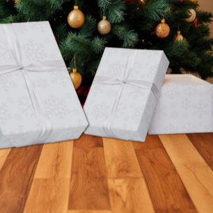 Papier Cadeau Motif de Noël d'hiver de flocon de neige