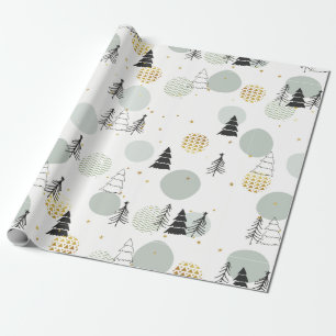 Papier Cadeau Motif de Noël fait main mignonne