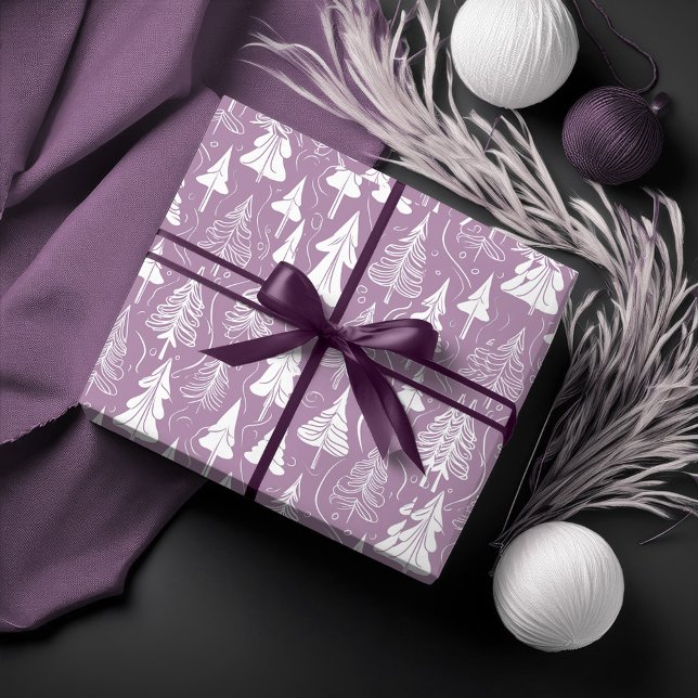 Papier Cadeau Motif de Noël pourpre n° 6 ID1009 (Créateur téléchargé)