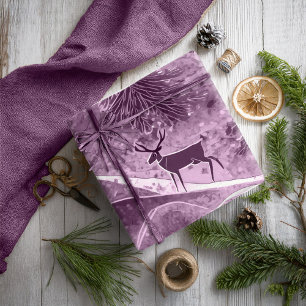 Papier Cadeau Motif de Noël Violet #13 ID1009