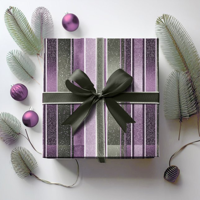 Papier Cadeau Motif de Noël Violet Vert#27 ID1009 (Créateur téléchargé)