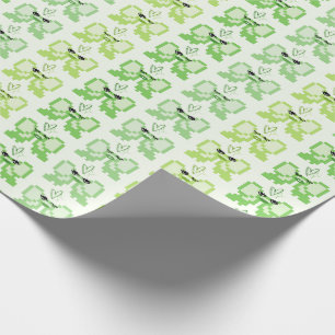 Papier Cadeau Motif de noeuds papillon en talons hauts Pixel