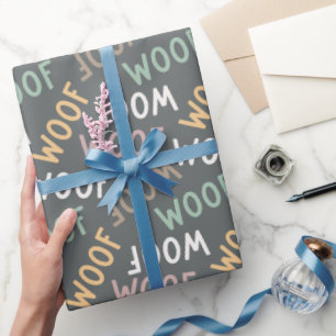Papier Cadeau Motif de patte de chien