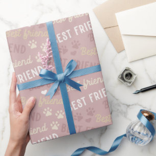 Papier Cadeau Motif de patte de chien