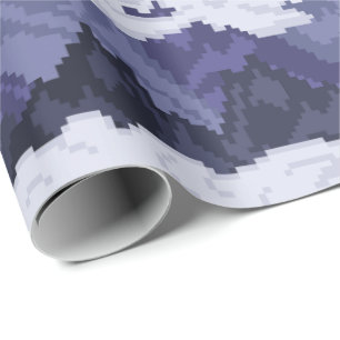 Papier Cadeau Motif de paysage de montagne en pixel art