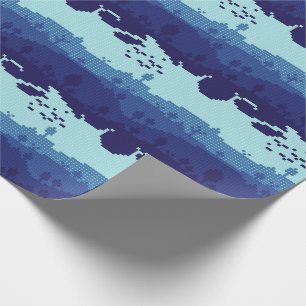 Papier Cadeau Motif de paysage pixel