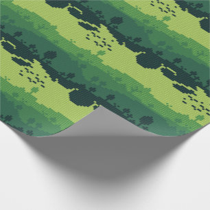 Papier Cadeau Motif de paysage pixel